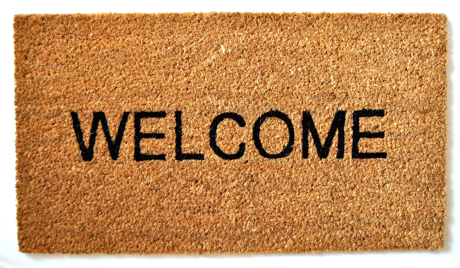 Look how far I come (The Welcome project). Doormat, 2018